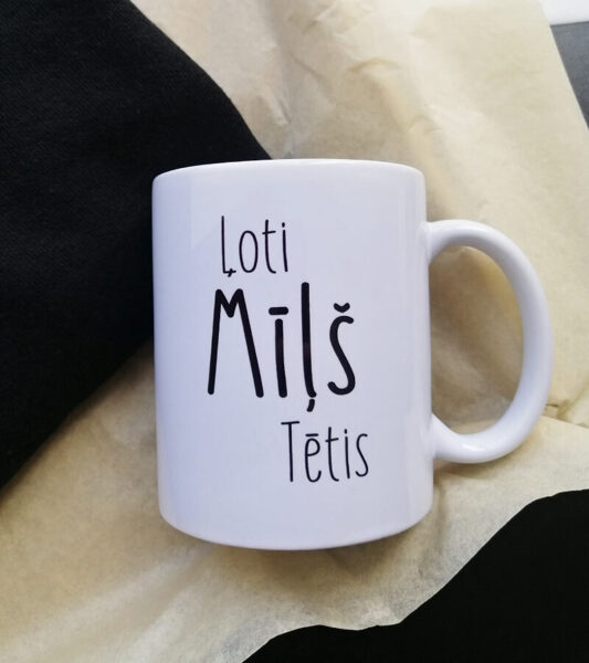 Krūze ar apdruku "Ļoti Mīļš Tētis"