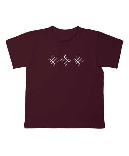 Bērnu t-krekls ar apdruku "Latvju raksts- Ūsiņš"