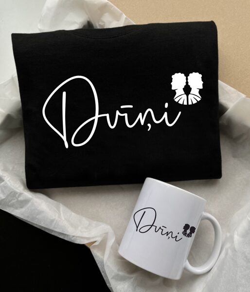 Dāvanu koplekts "Dvīņi" (t-krekls+krūze)