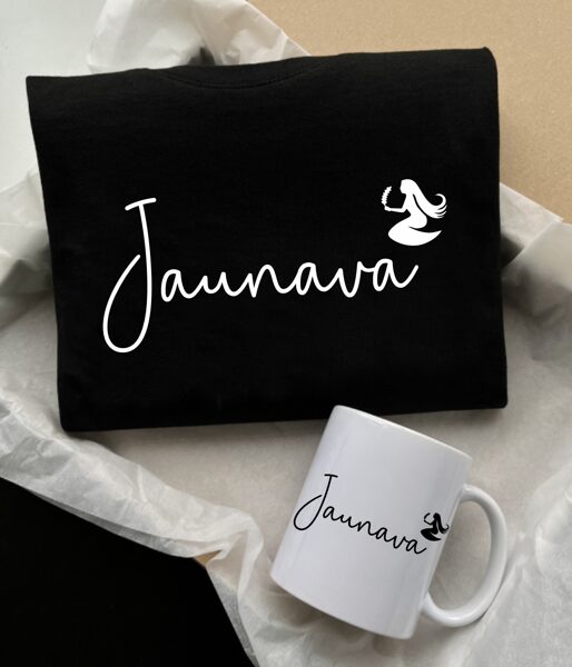 Dāvanu koplekts "Jaunava" (t-krekls+krūze)