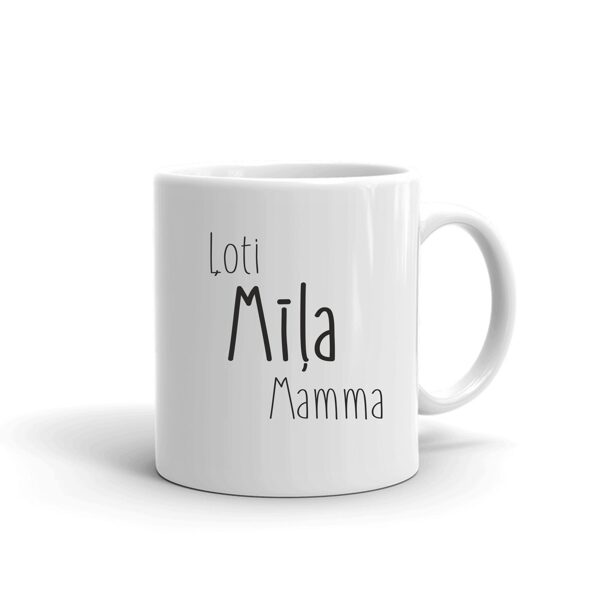 Krūze ar uzrakstu "Ļoti Mīļa Mamma"