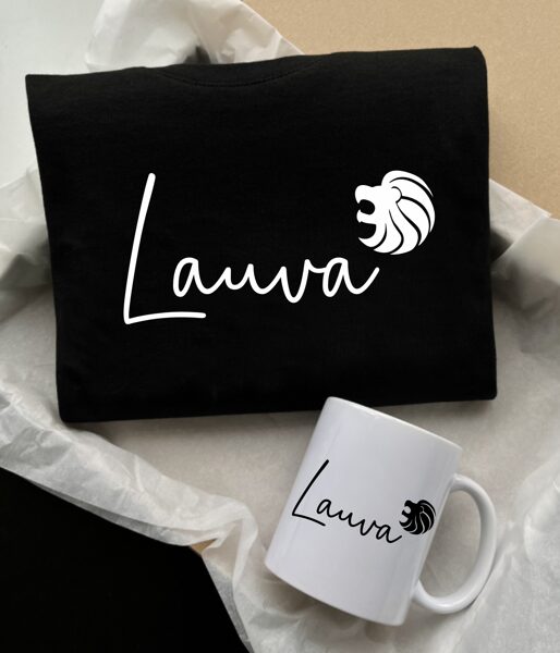 Dāvanu koplekts "Lauva" (t-krekls+krūze)