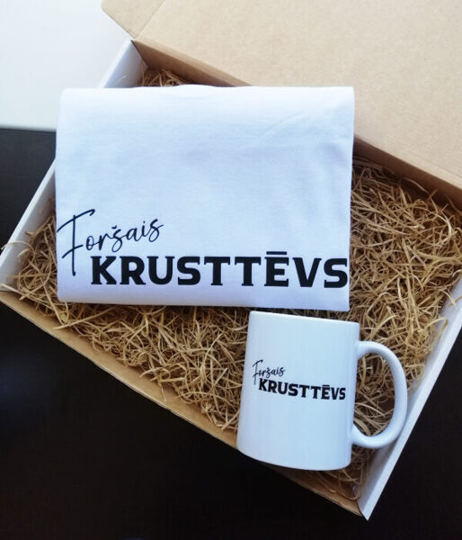 Dāvanu komplekts "Foršais krusttēvs" (T-krekls+krūze)
