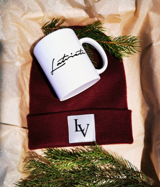 Dāvanu komplekts "LV" (cepure+krūze)
