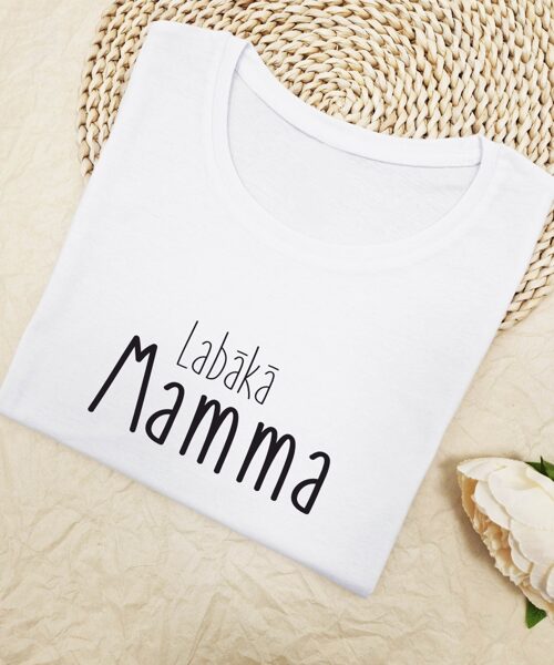 Sieviešu t-krekls ar uzrakstu "Labākā Mamma"