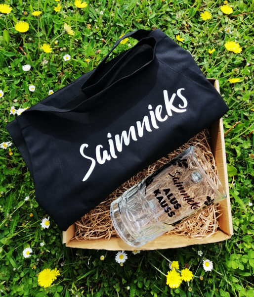 Līgo un Jāņu dienas dāvanu komplekts "Saimnieks" (priekšauts+alus kauss)