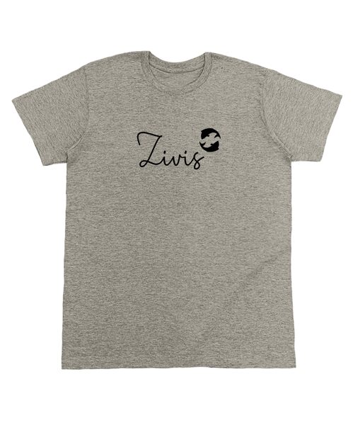 Vīriešu t-krekls ar horoskopa apdruku "Zivis"
