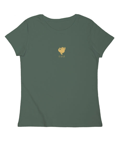 Sieviešu t-krekls ar apdruku "O La Lā"