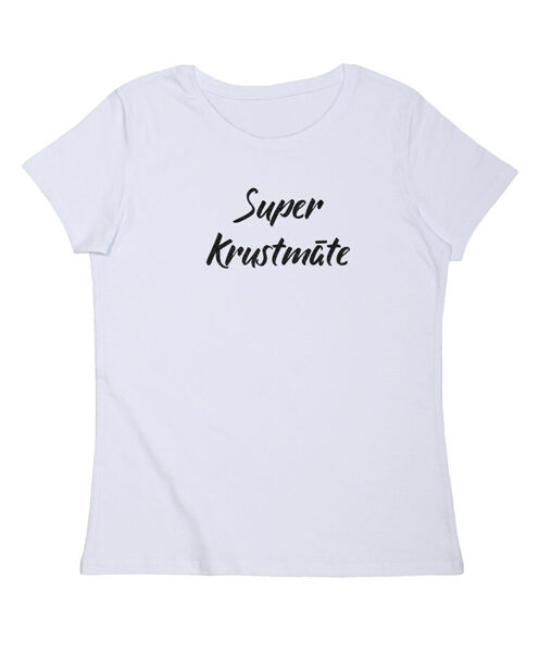 Sieviešu t-krekls ar uzrakstu "Super krustmāte"