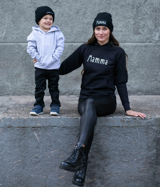 Sieviešu komplekts "Mamma" (džemperis+ cepure)