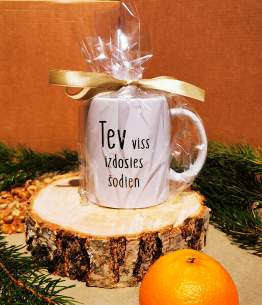 Iesaiņota krūze "Tev viss izdosies šodien"