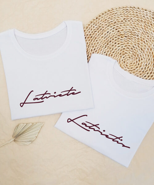 T-kreklu komplekts "Latviete & Latvietis"
