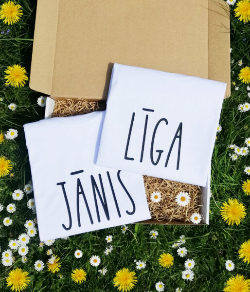 Līgo un Jāņu dienas dāvanu komplekts "Jānis un Līga"